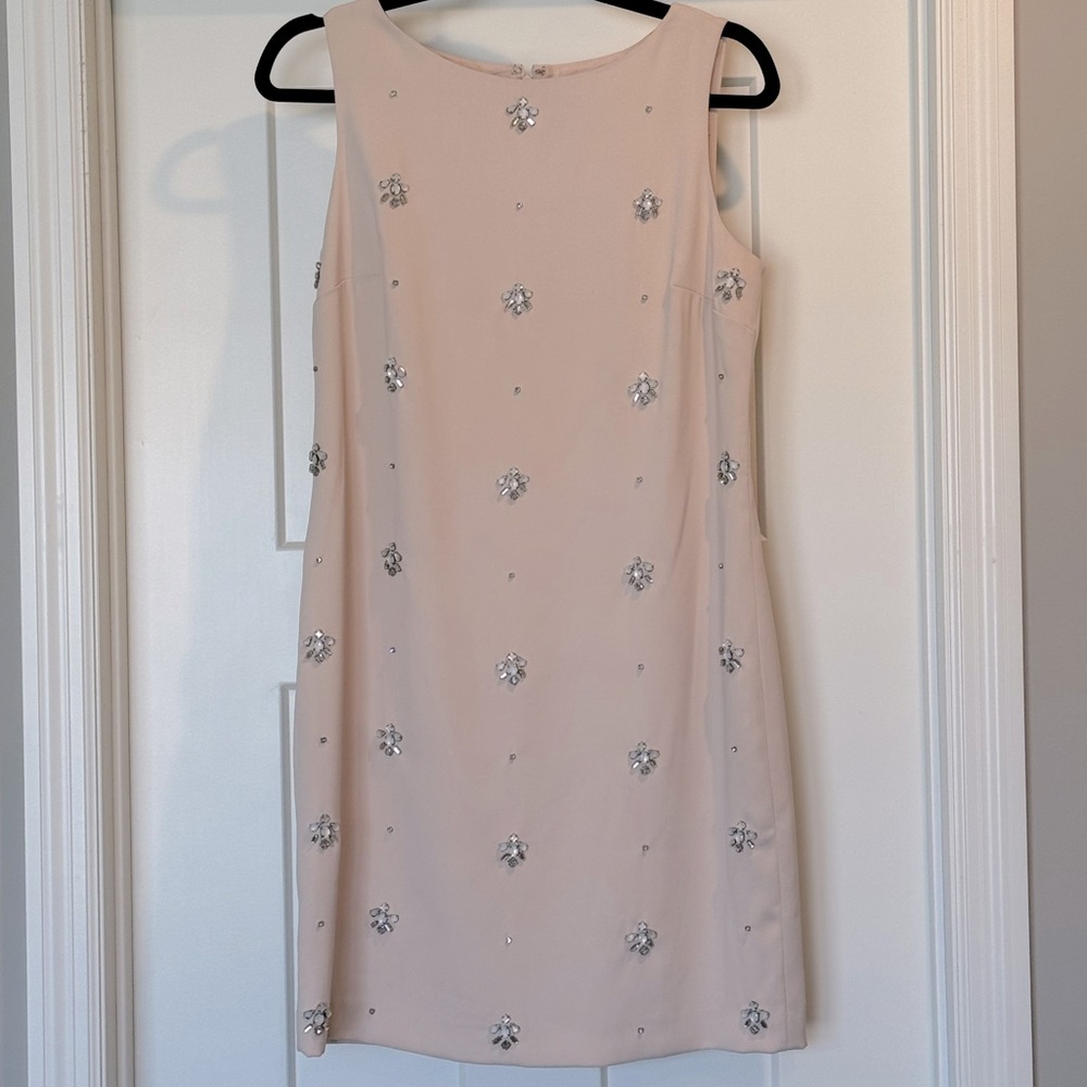 Ann Taylor Embellished Dress - Blush Color